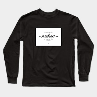 Stopping the Motion (White Background) Long Sleeve T-Shirt